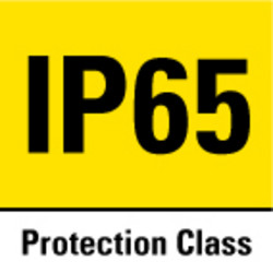 Schutzart IP65 – gegen Spritzwasser aus allen Richtungen abgedichtet