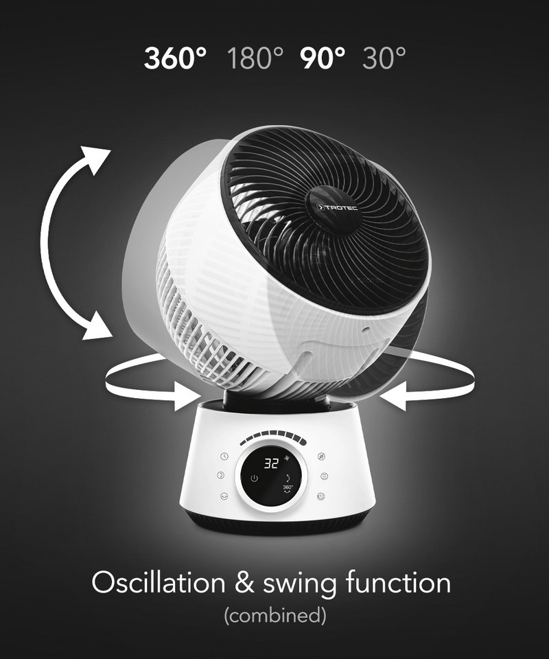 TVE 100 – oscillatie- & swing-functie