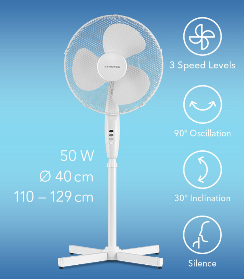 TVE 16 - statiefventilator wit