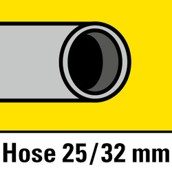 Universele aansluitingen voor binnendiameters van 25 mm en 32 mm