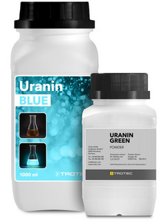 Uranin Blue en Uranin Green van Trotec