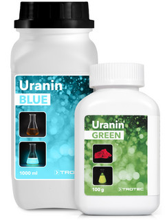 Uranin Blue en Uranin Green van Trotec