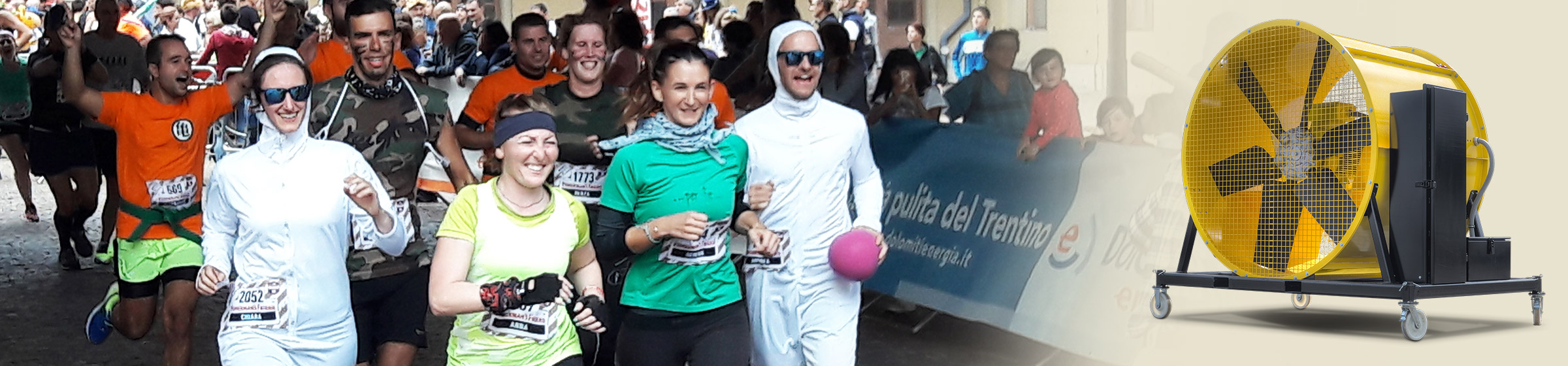 Windmaschinen für Lauf-Events